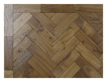 Smoked antique parquet