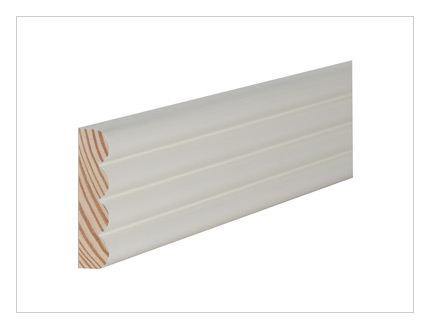 Pine reeded architrave